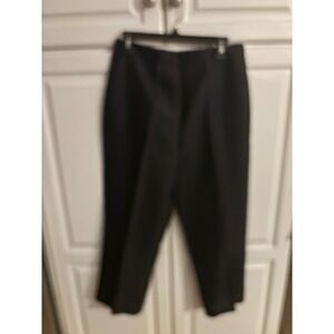 Ice Silk Beaded Ankle Pants Women's Size‎ 10 Black Party Career